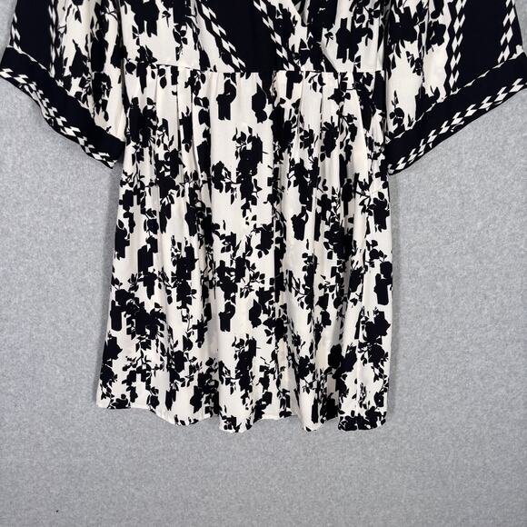 Cabi Dress XS Mini X Factor Wrap Flowy Boho Neutrals‎ Resort Southwest 6369 NEW - Picture 3 of 14